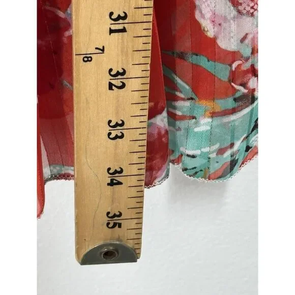 My Story Paris Limited Edition Dress Sheer Women Floral Bohemian Size L - Picture 7 of 10